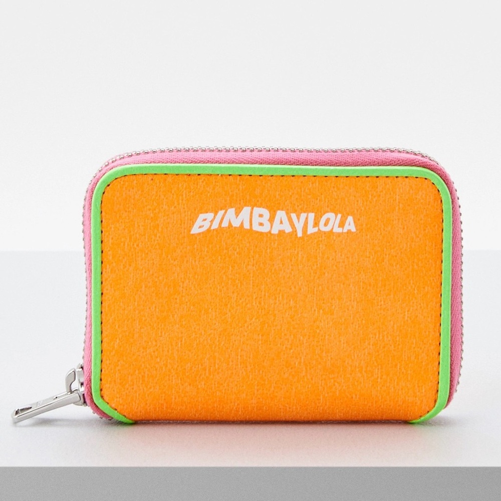 Bimba Y Lola Orange and Pink Wallet